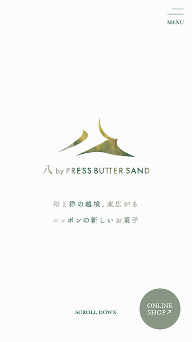 八 by PRESS BUTTER SAND | 和と洋を越境するお菓子